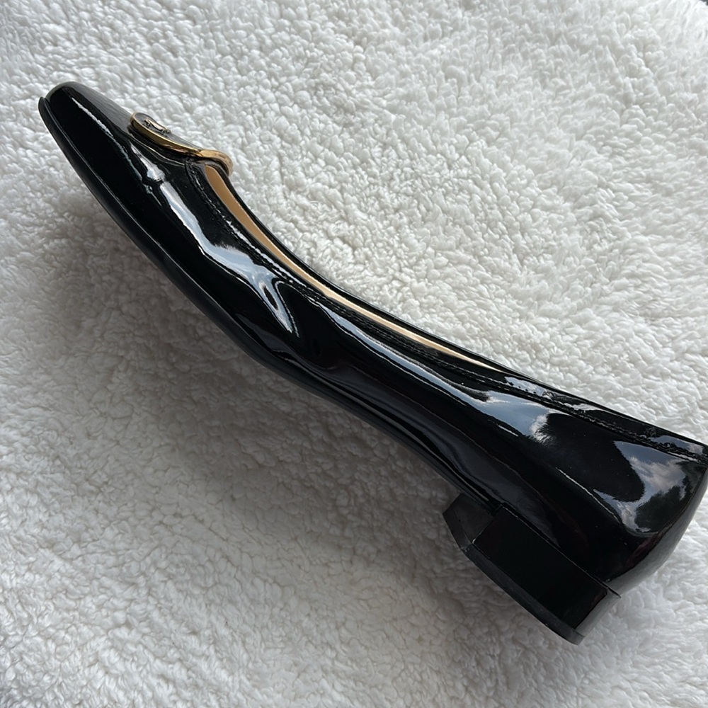 RLL Lauren Ralph Lauren Black Patent Pump  Single Left Shoe Size 9.5 - Picture 5 of 7